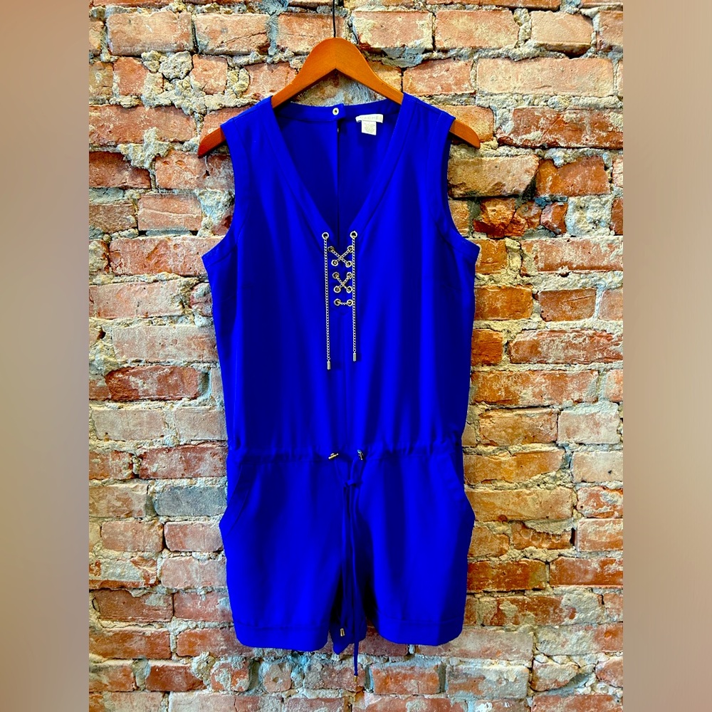 Cache blue Romper Vacation Beach